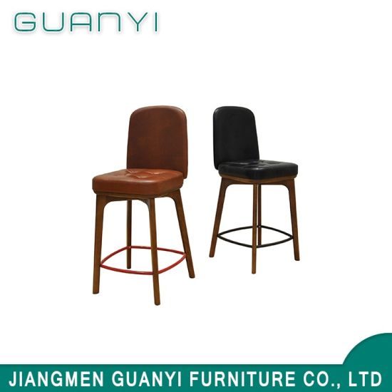 Pub Bar Regal Chair with Back Leather