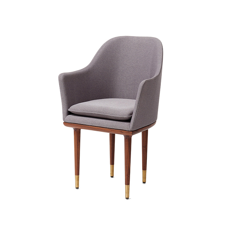 2018 Moderna elegante tapa de tela alta de alta espalda dom&eacute;stica silla de comedor