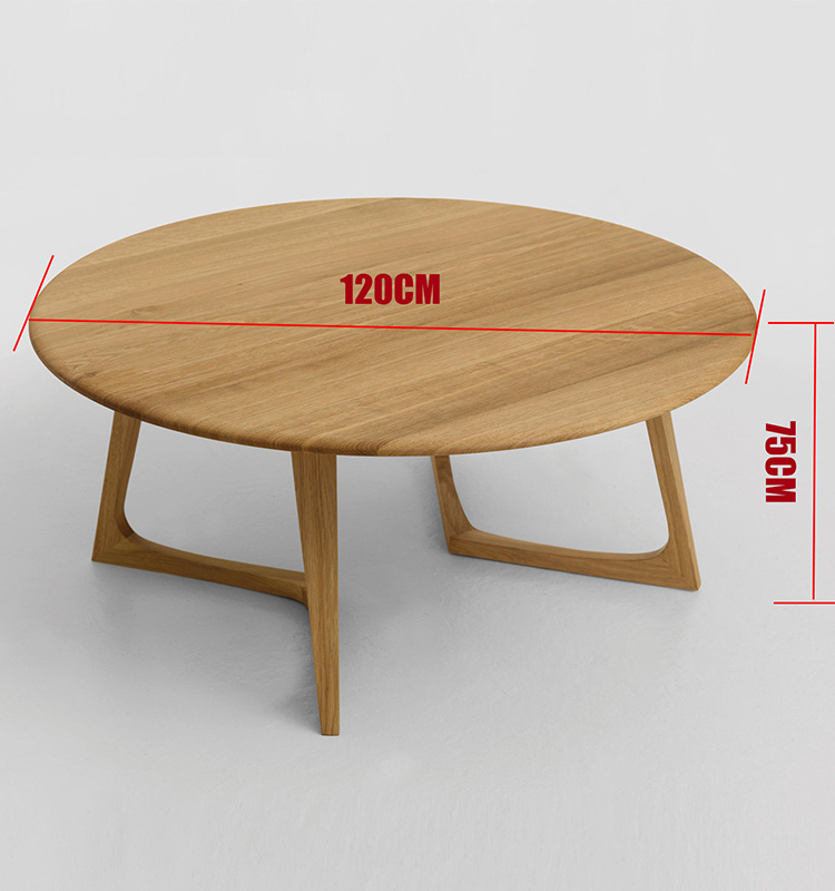 2019 Muebles modernos de madera redonda Cafa