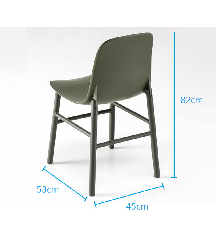 Silla de comedor de restaurante de madera maciza moderna