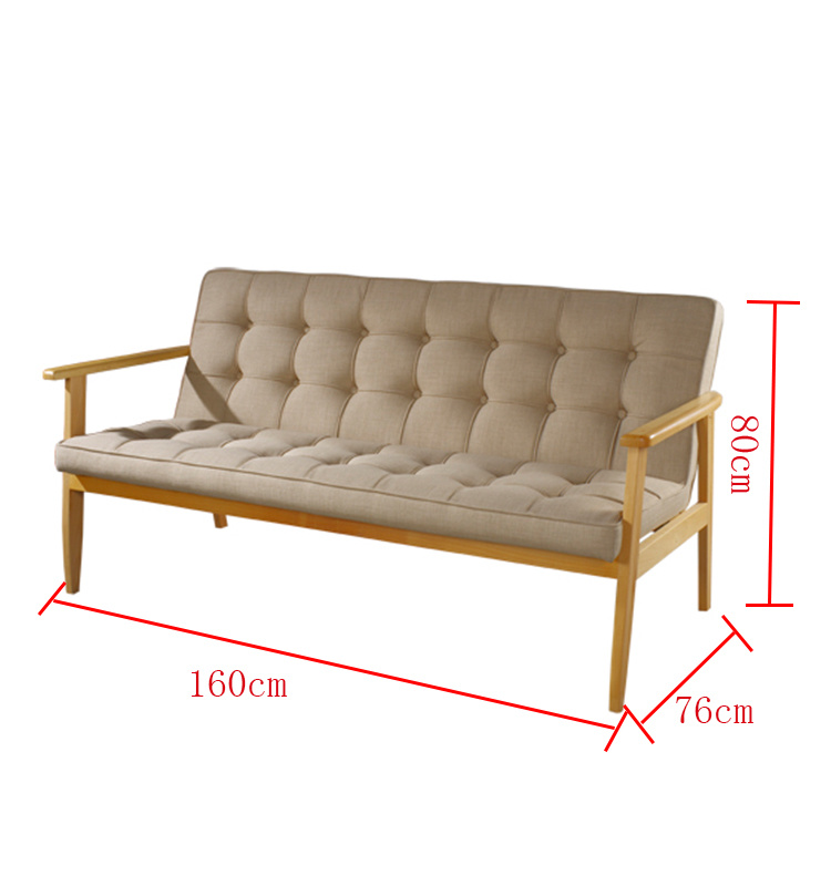 2018 Modernos Tres asientos Muebles de madera Sof&aacute; de sala de estar