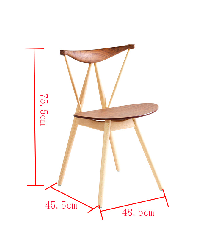 2019 nuevos juegos de comedor de madera modernos Silla de restaurante