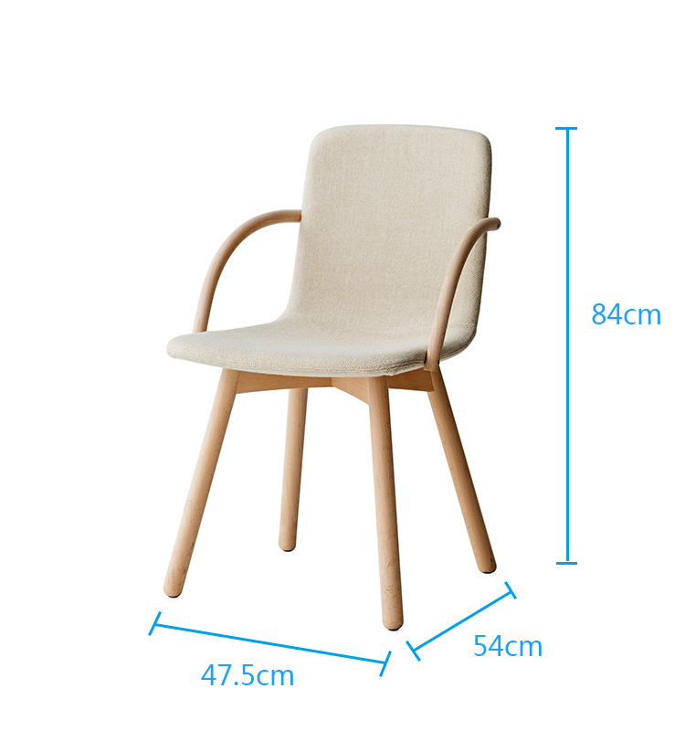 Muebles de estilo n&oacute;rdico Silla de comedor de madera maciza