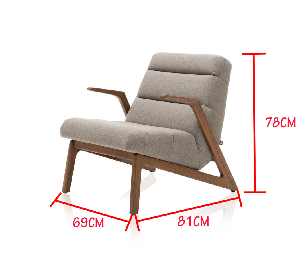 Sill&oacute;n de marco de madera maciza simple