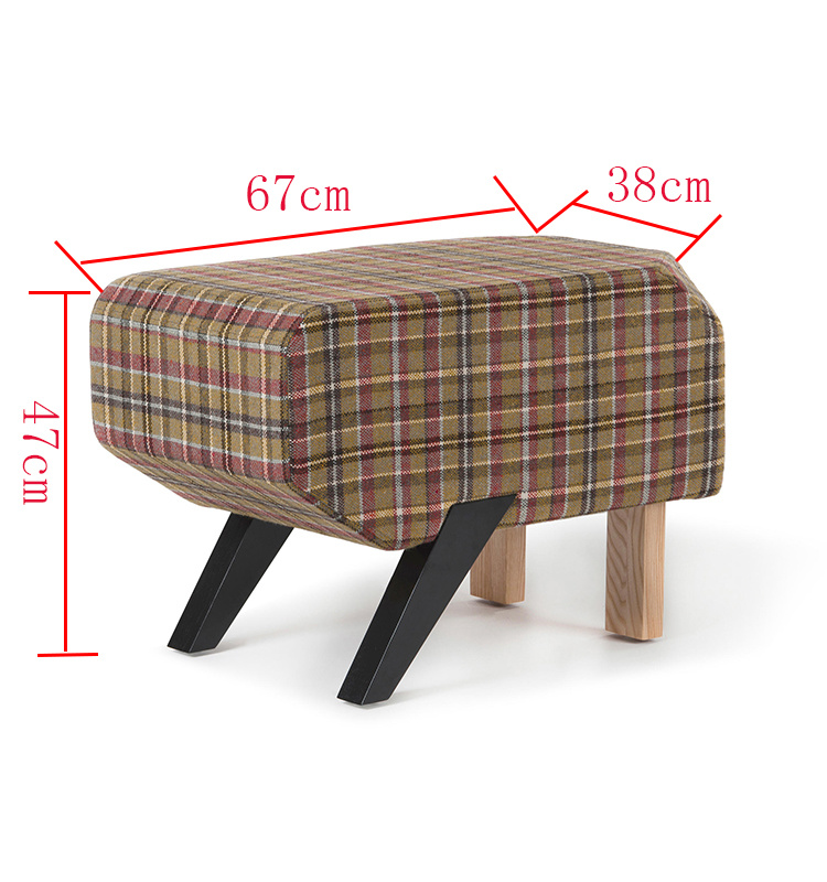 2018 NUEVO MODERNO NUEVO COLOR CUALQUIERDO Tela de madera Muebles de vida otomana