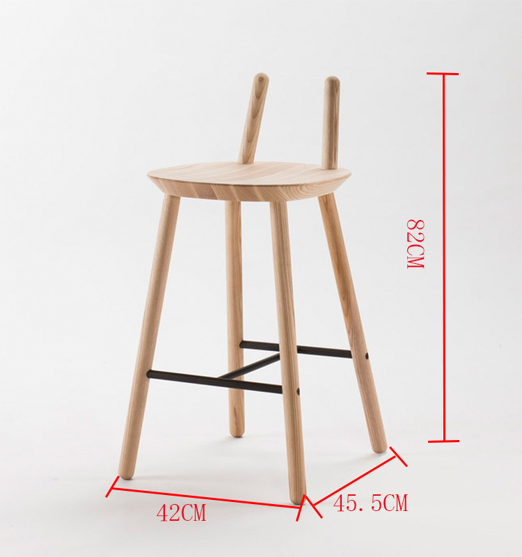 2019 Nuevo Muebles de madera modernos Taburete de bar