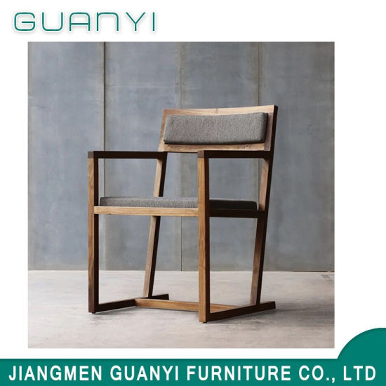 Modern Simple Design Wooden Frame Hotel Dining Chair