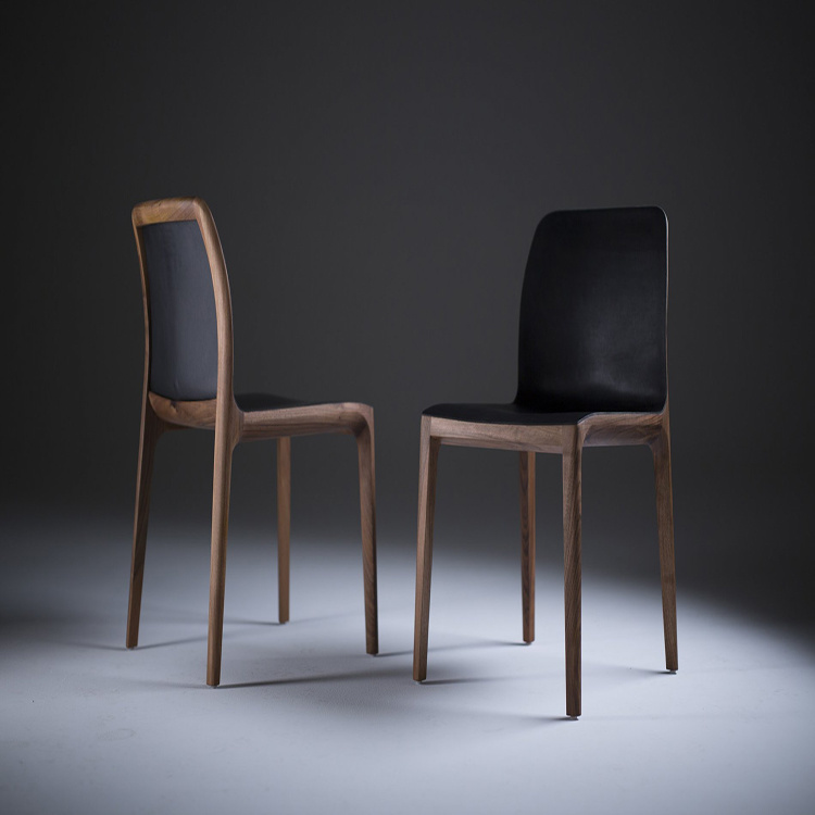 Silla de comedor elegante de madera de estilo moderno