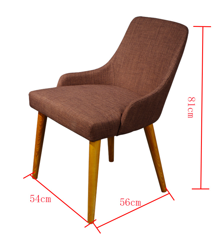 Silla de comedor de comedor Silla de comedor de lujo con reposabrazos