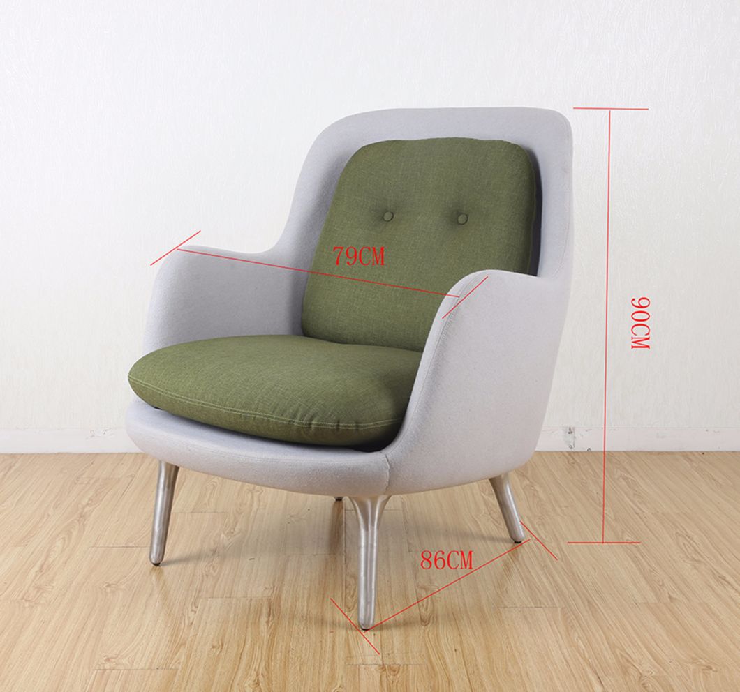 Sof&aacute; de tela de la silla de ocio del asiento alto de la madera de la ceniza s&oacute;lida