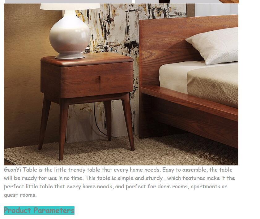 Salud ambiental Dise&ntilde;o de madera Mesa de noche