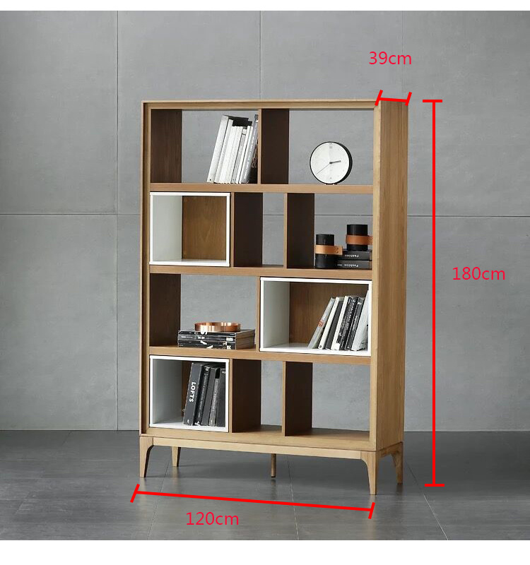 Dise&ntilde;o moderno Soild Ash Muebles de madera Librer&iacute;a de estar