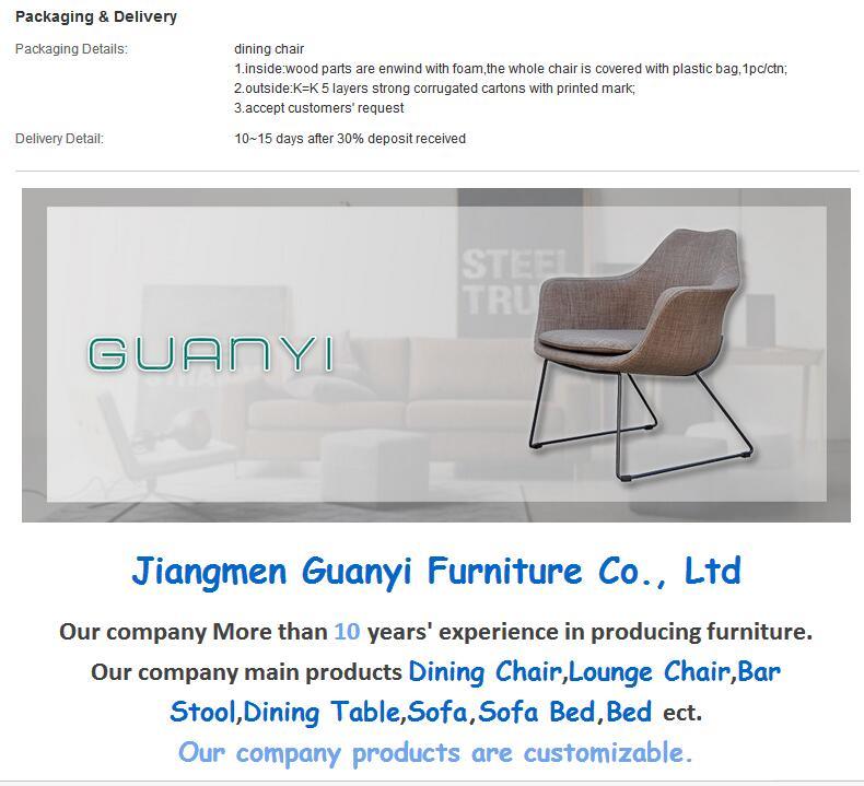 Antiguo estilo de pa&iacute;s franc&eacute;s PU Asiento de cuero de la Pierna de madera americana Sillas de comedor