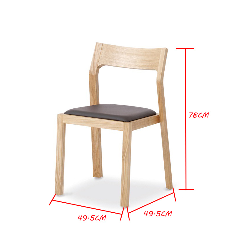 2019 venta caliente Morden Design Solid Wood Silla de comedor