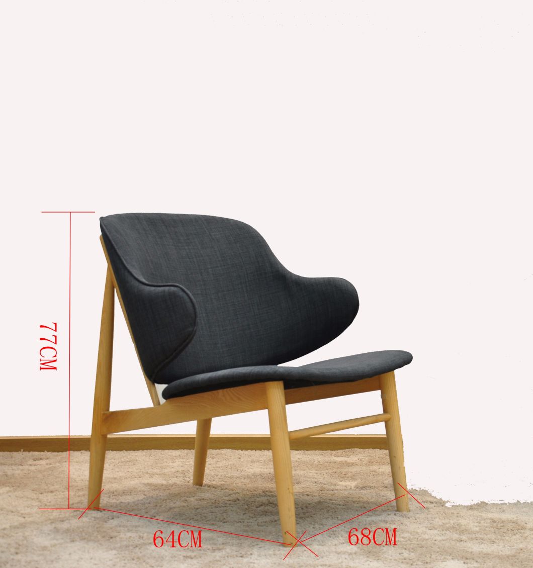 Nueva madera con ceniza s&oacute;lida, madera doblada con sill&oacute;n de asiento de tela