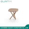 Wooden Round Surface Modern Coffee Table