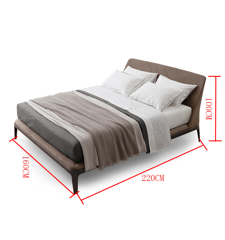 2019 Simply Dormitorio de madera Muebles de hotel Cama doble