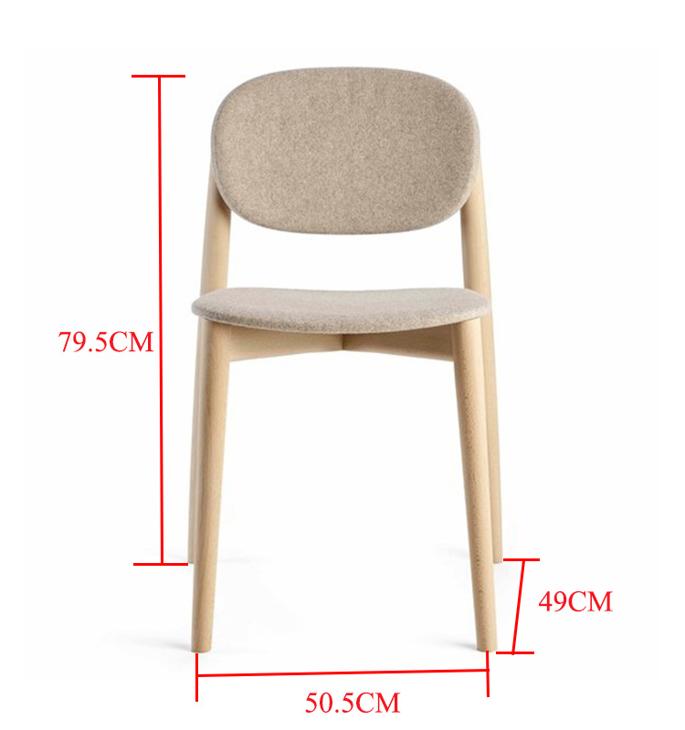 Modern Wood Schood Restaurant Furniture Set Nordic Dining Silla
