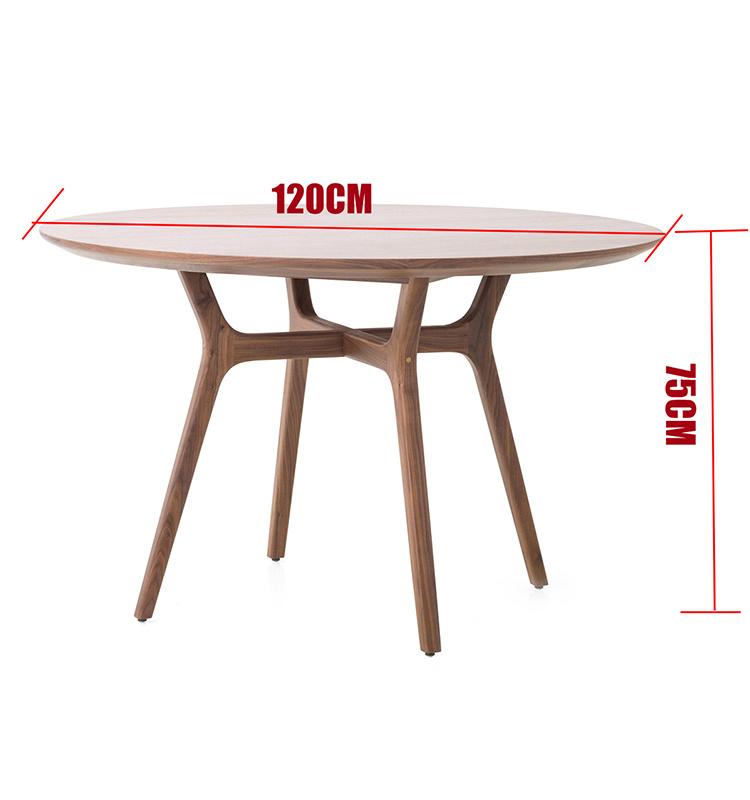2018 Moderno moderno de madera maciza de madera maciza Mesa de comedor