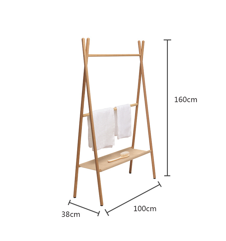 Toalla de ba&ntilde;o de mobiliario de madera de soporte de madera