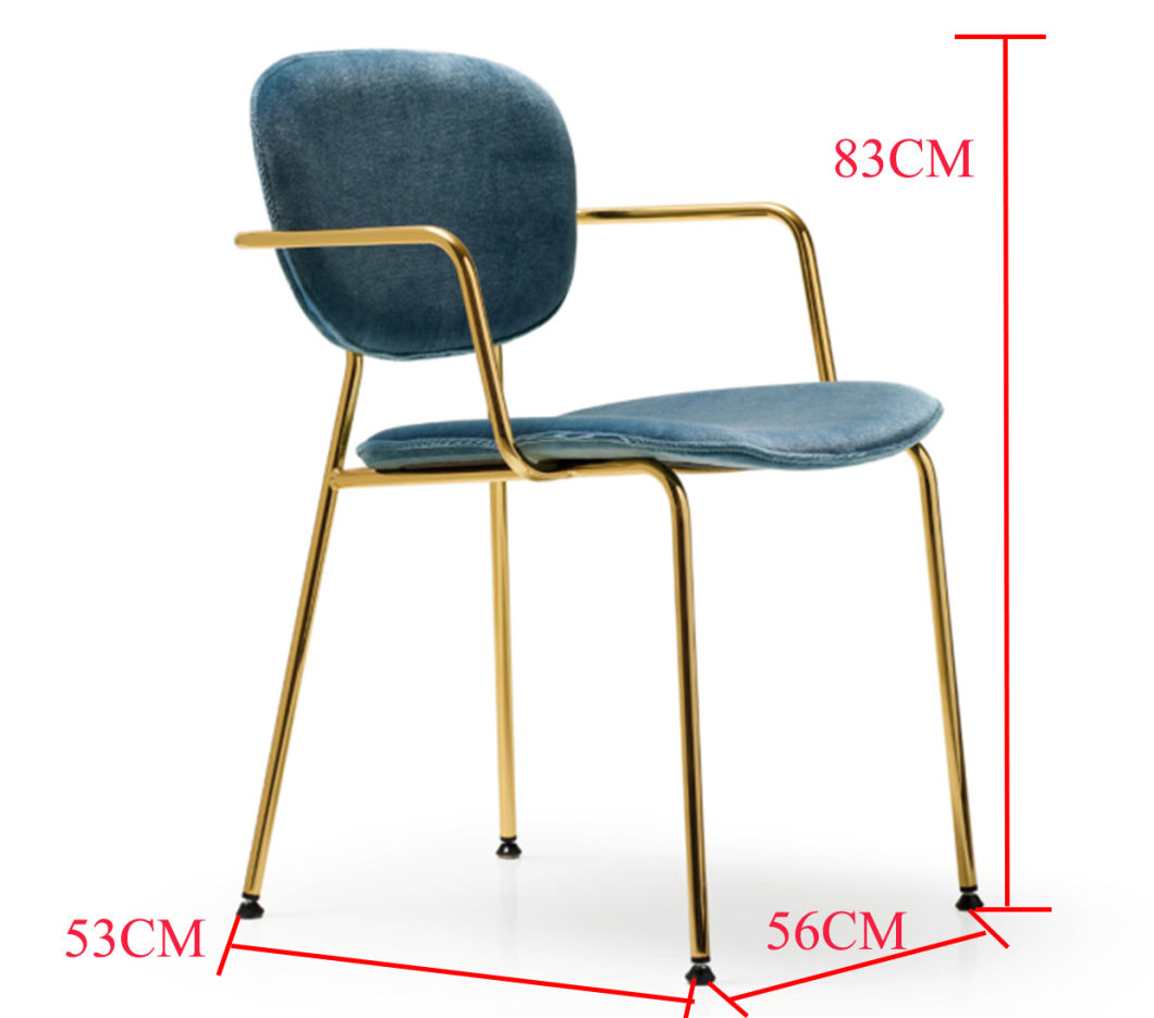 Caf&eacute; moderno 2019 Silla de comedor de Oro