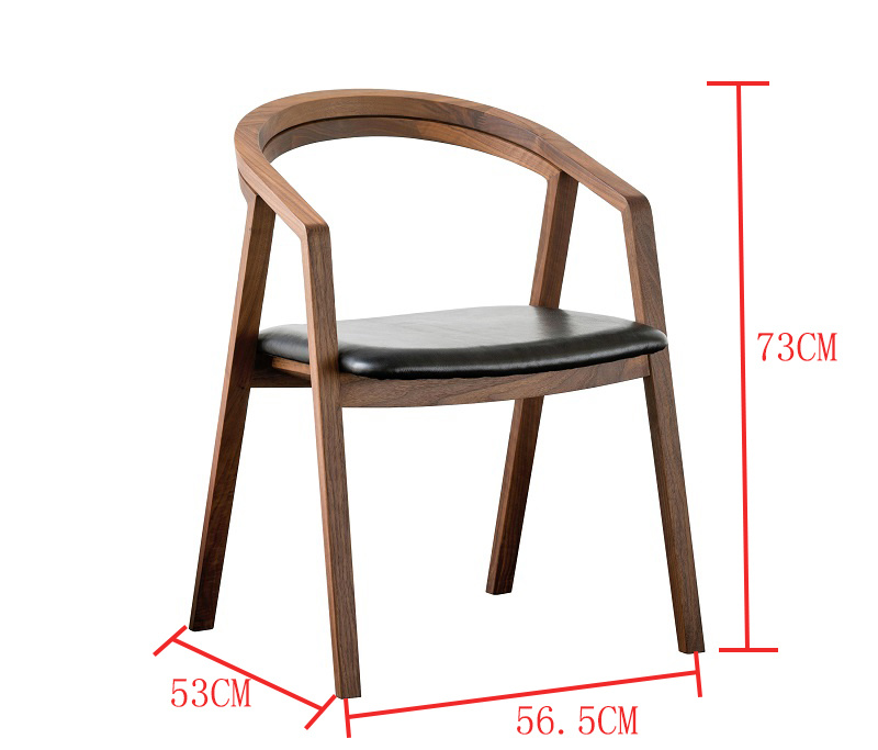 Silla de comedor c&oacute;modo de madera de ceniza moderna