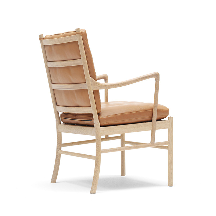 Silla de asiento de tela de tela de tela de ocio de madera de alta calidad para muebles para el hogar