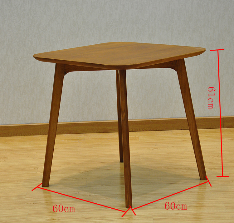 Mesa de centro de madera de madera cuadrada moderna 2019