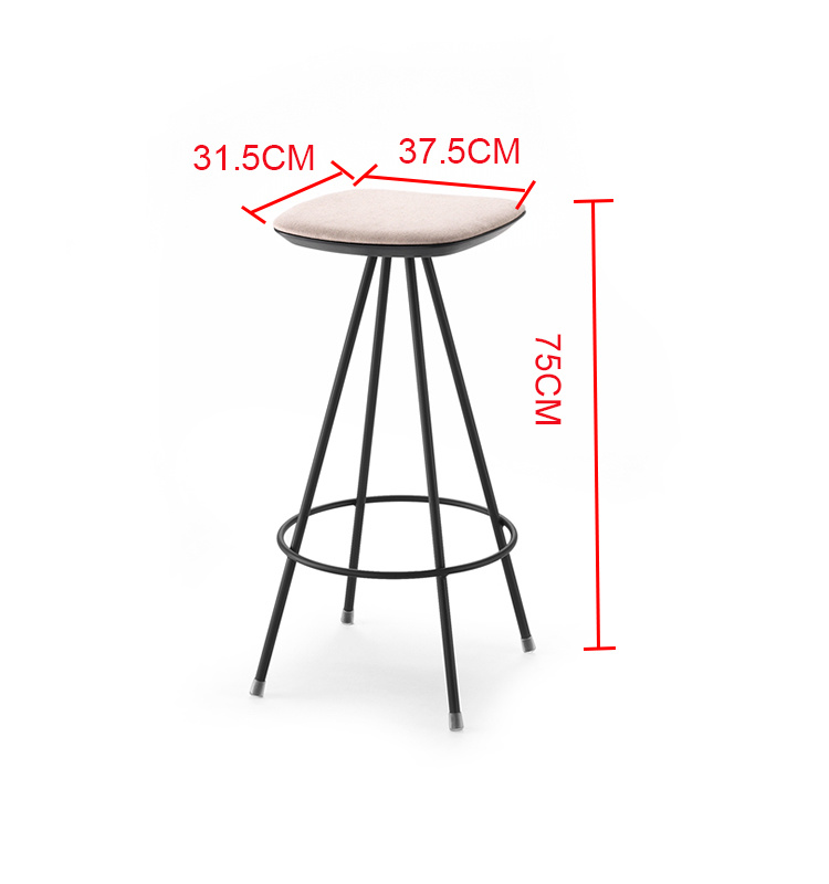 Metal moderno 2019 Simplemente restaurante Cafa Taburete
