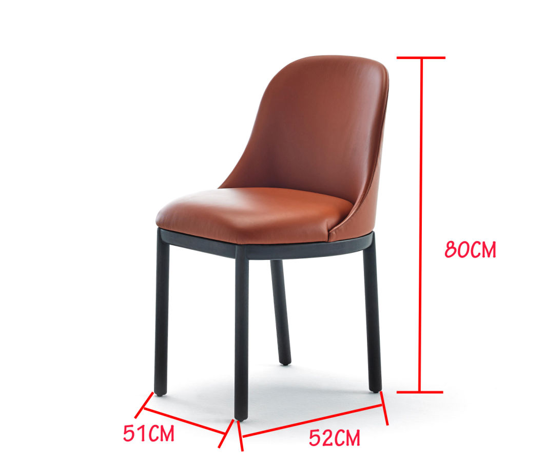 PU cuero trasero restaurante muebles silla de comedor