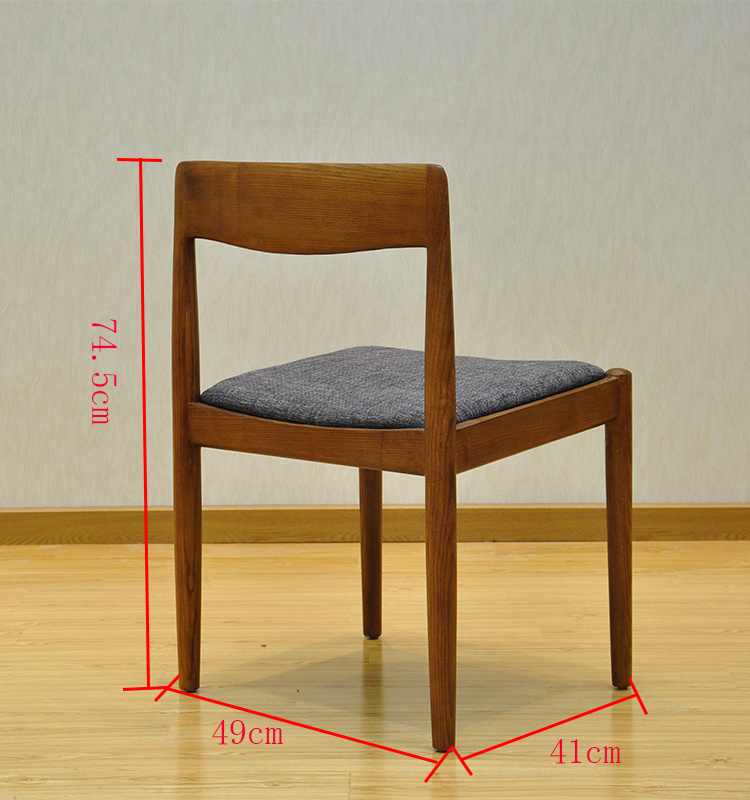 2019 Simply Modern Muebles de madera Conjuntos de comedor Silla de restaurante