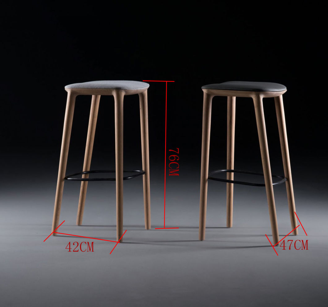 2018 moderno muebles de madera restaurante bar taburete